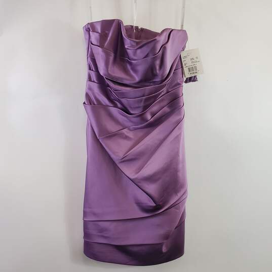 Davids Bridal Women Purple Dress SZ 6 NWT image number 1
