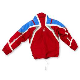 Boys Red Long Sleeve Pockets Full Zip Snow Ski Jacket Size 10 alternative image