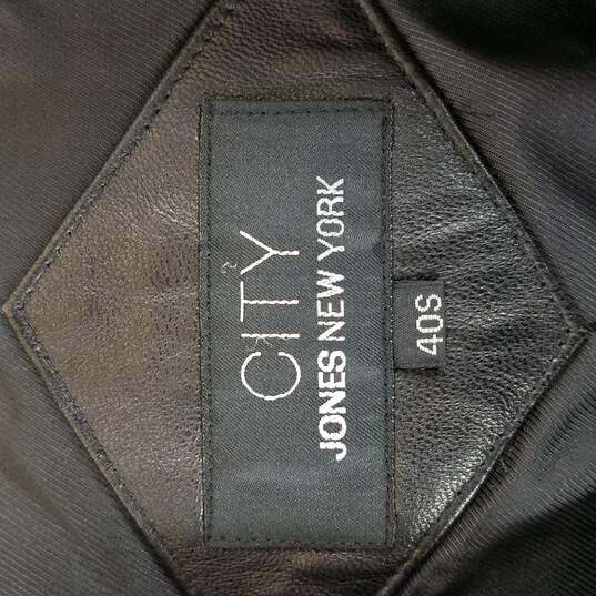 City Jones New York Men Button Up Leather Jacket M 40S image number 3