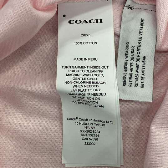 Coach Pink T-shirt - Size SM image number 6