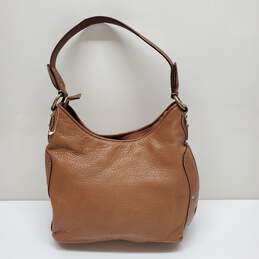 Michael Kors Brown Pebbled Leather Shoulder Bag 10.5x10x4.5" alternative image