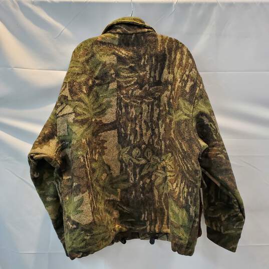 Pendleton Outdoorsman x Cabelas Wool Full Button/Zip Camo Hunting Jacket Size XL image number 2