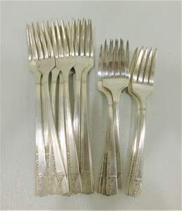 Oneida Nobility Plate Caprice Silver-Plate Forks Mixed Lot