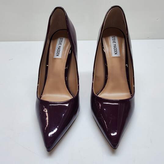 Steve Madden Faux Patent Leather Purple Pumps Size 9 image number 2