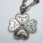 Brighton Silver Tone Enamel Multiple Heart Pendant 19in Necklace 18.4g image number 6