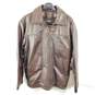Wilson's Leather Men Brown Leather Jacket S image number 1