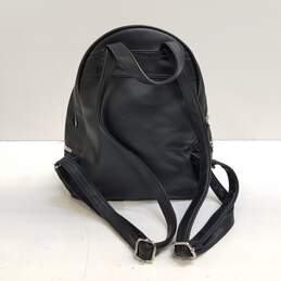 Nine West Quilted Black Leather Backpack alternative image