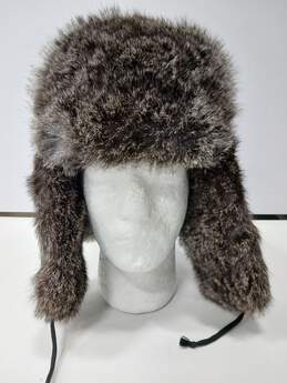 Unbranded Gray Fur Trapper Hat