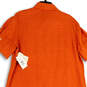 NWT Womens Orange Collared Short Sleeve Button Front Shirt Dress Size XL image number 4