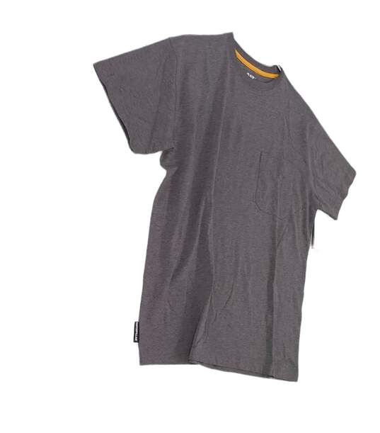 NWT Mens Gray Short Sleeve Crew Neck Casual Pullover T Shirt Size Large image number 2