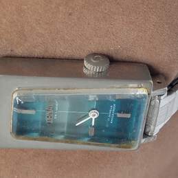 Cornavin Blue Dial Silver Tone 17 Jewels Retro Vintage Manual Wind Watch alternative image