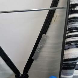 Abstract stripe patterned sleeveless ponte knit dress S alternative image