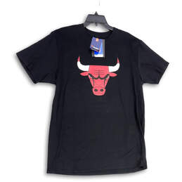 NWT Mens Black Red Chicago Bulls Zach Lavine #8 Basketball T-Shirt Size XL