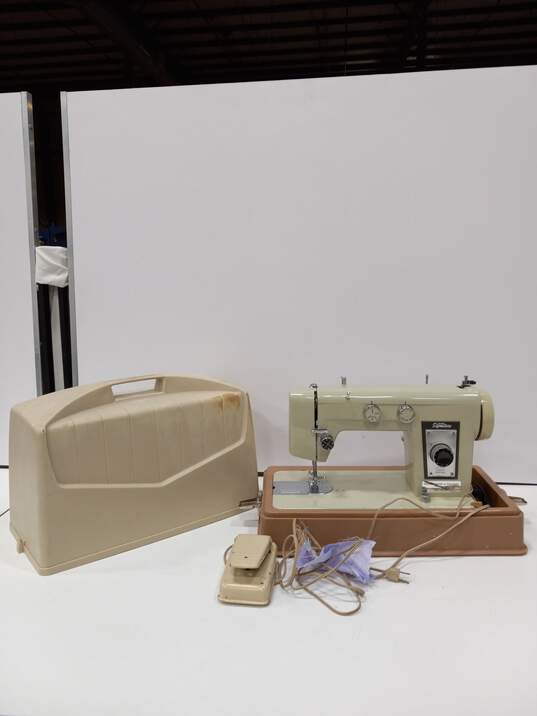 Wards Signature Sewing Machine w/ Case image number 1