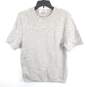 Valentino Women Grey Knitted Short Sleeve Top M image number 1