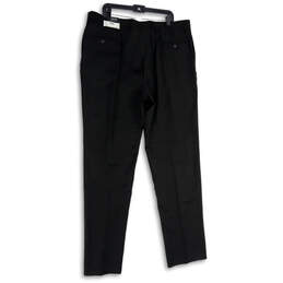 NWT Mens Black Pleated Traditional Fit Straight Leg Dress Pants Size 42R alternative image