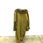 Vintage QMB 2 The Look Fur Lined & Trim Unisex Belted Trench Coat image number 5