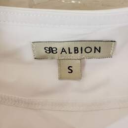 Albion Women White Crop Top Sz S NWT alternative image