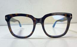 Tom Ford Blue Block TF5537B Eyeglasses Tortoiseshell Brown One Size alternative image