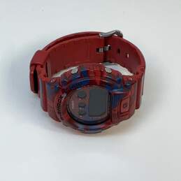 Designer Casio G-Shock Red Blue Stainless Steel Round Digital Wristwatch alternative image