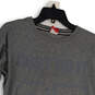 Womens Gray Just Do It Crew Neck 3/4  Sleeve Curved Hem T-Shirt Size Small image number 3