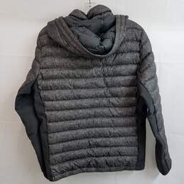 Abercrombie gray brown abstract print all season lightweight down jacket S alternative image