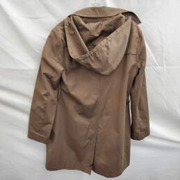 Michael Kors Women's Brown Cotton Blend Trench Coat Size Small alternative image