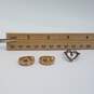 Sterling Silver Diamond Open Heart Sz 7 Ring Huggie Earrings Bundle 2pcs 8.4g image number 9