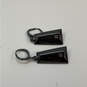 Designer Givenchy Silver-Tone Crystal Cut Stone Clip-On Dangle Earrings image number 2