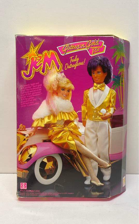 Hasbro 4016 Jem Truly Outrageous Glitter' N Gold Rio Doll image number 7