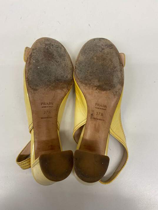 Prada Yellow heel Heel Women 7 image number 5