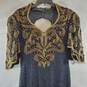 Right Choice Women Black Gold Beading Gown M NWT image number 6