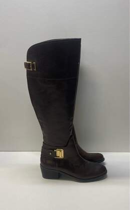 Vince Camuto Leather Knee High Boots Brown