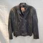Vera Pelle Black Full Zip Leather Jacket Size 48 image number 1