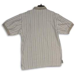 NWT Mens Multicolor Cotton Short Sleeve Button Front Golf Polo Shirt Size L alternative image