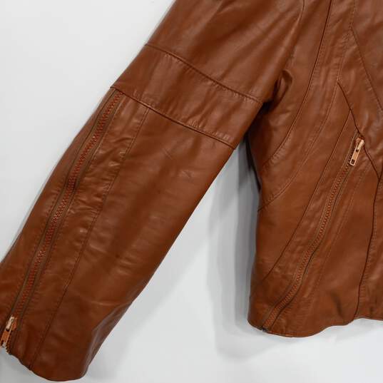 Wilson Suede & Leather Full Zip Jacket Women's Size 42 image number 3