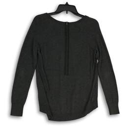 Halogen Womens Gray V-Neck Studded Long Sleeve Pullover Sweater Size XS alternative image
