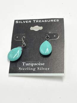 Silver Treasures Sterling Silver Womens Drop Earrings 3.6g J-0509294-N-02