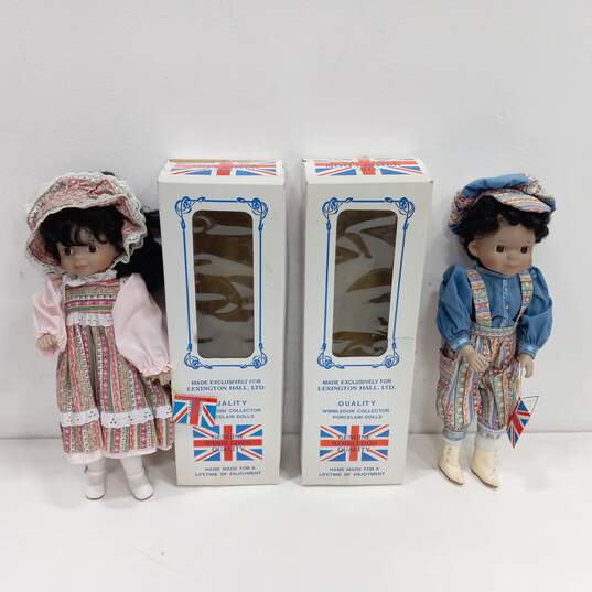 2 Lexington Hall The Wimbledon Collection Sabrina & Samuel Porcelain Dolls 16" image number 2