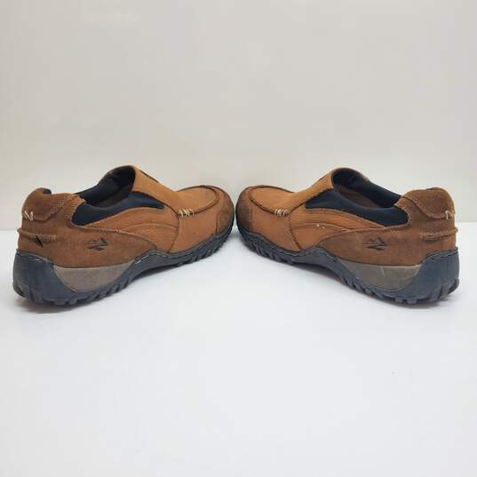 Nunn Bush All Terrain Comfort Slip on Shoes in Brown Pebbled Leather 12 M image number 4
