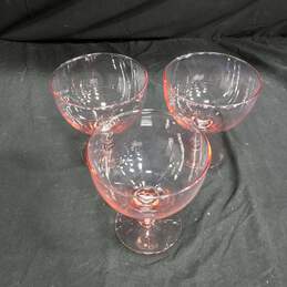 Bundle of 3 Assorted Pink Glass Drinkware