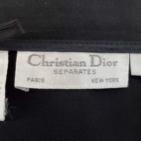 Christian Dior Separates Black Wool Skirt Women's Size 6 AUTHENTICATED image number 4
