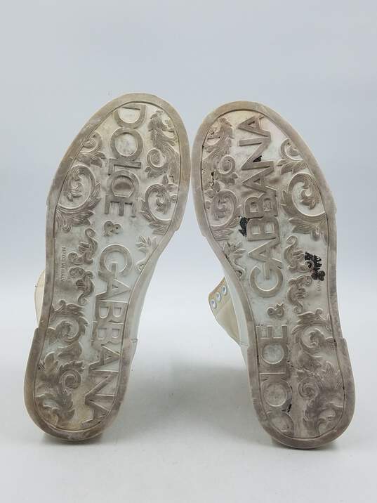 Authentic D&G White Mid Sneaker M 12 image number 5