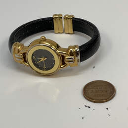 Designer Joan River Gold-Tone Stainless Leather Strap Analog Wristwatch alternative image
