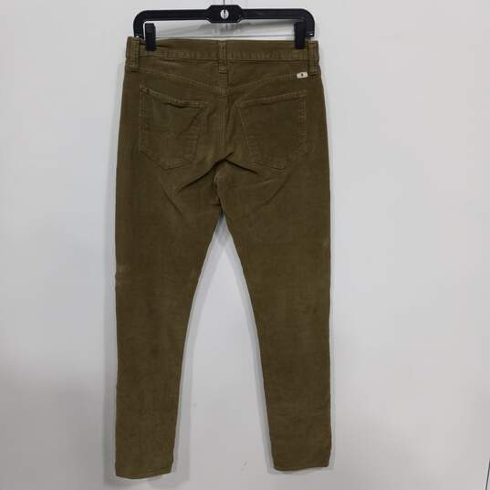 Lucky Brand Women's Brooke Skinny Green Corduroy Jeans Size 4/27 image number 4