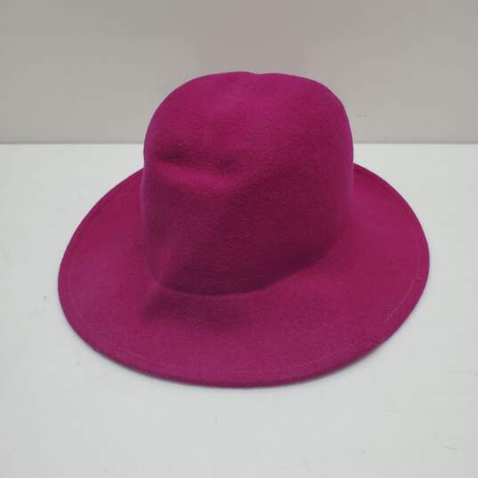 Lancaster Fuchsia Pink Wool Hat One Size image number 1