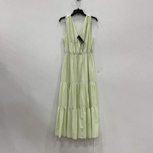 NWT Womens Green Sleeveless V-Neck Pullover Maxi Dress Size Medium image number 1