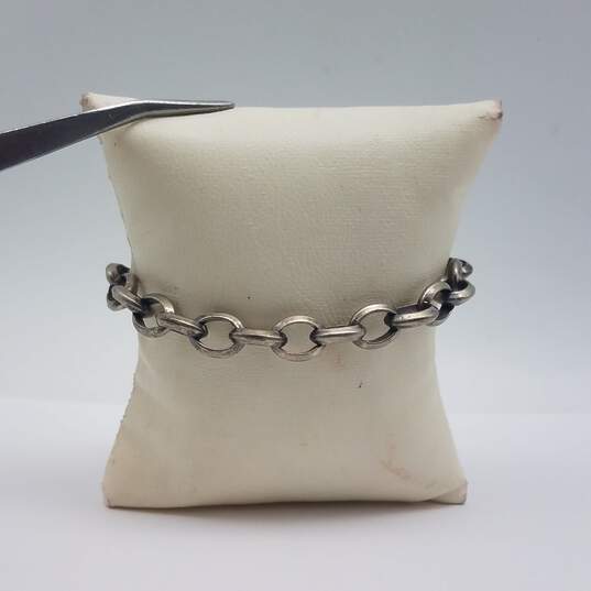 Milor Sterling Silver Rolo Chain 7 1/2 Inch Bracelet 23.1g image number 1