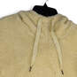 Womens Ivory Fire Side II Sherpa Drawstring Pullover Hoodie Size Medium image number 2