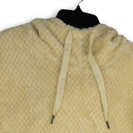 Womens Ivory Fire Side II Sherpa Drawstring Pullover Hoodie Size Medium alternative image